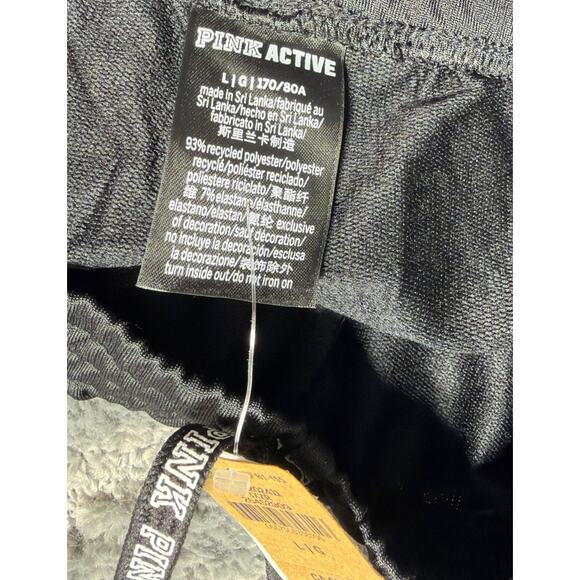 Victoria's Secret PINK Active Ankle Zip Track Pants w/Pockets Black L New - Picture 5 of 7